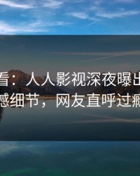 限时查看：人人影视深夜曝出八卦震撼细节，网友直呼过瘾