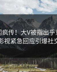 今晨丑闻疯传！大V被指出乎意料，人人影视紧急回应引爆社交圈